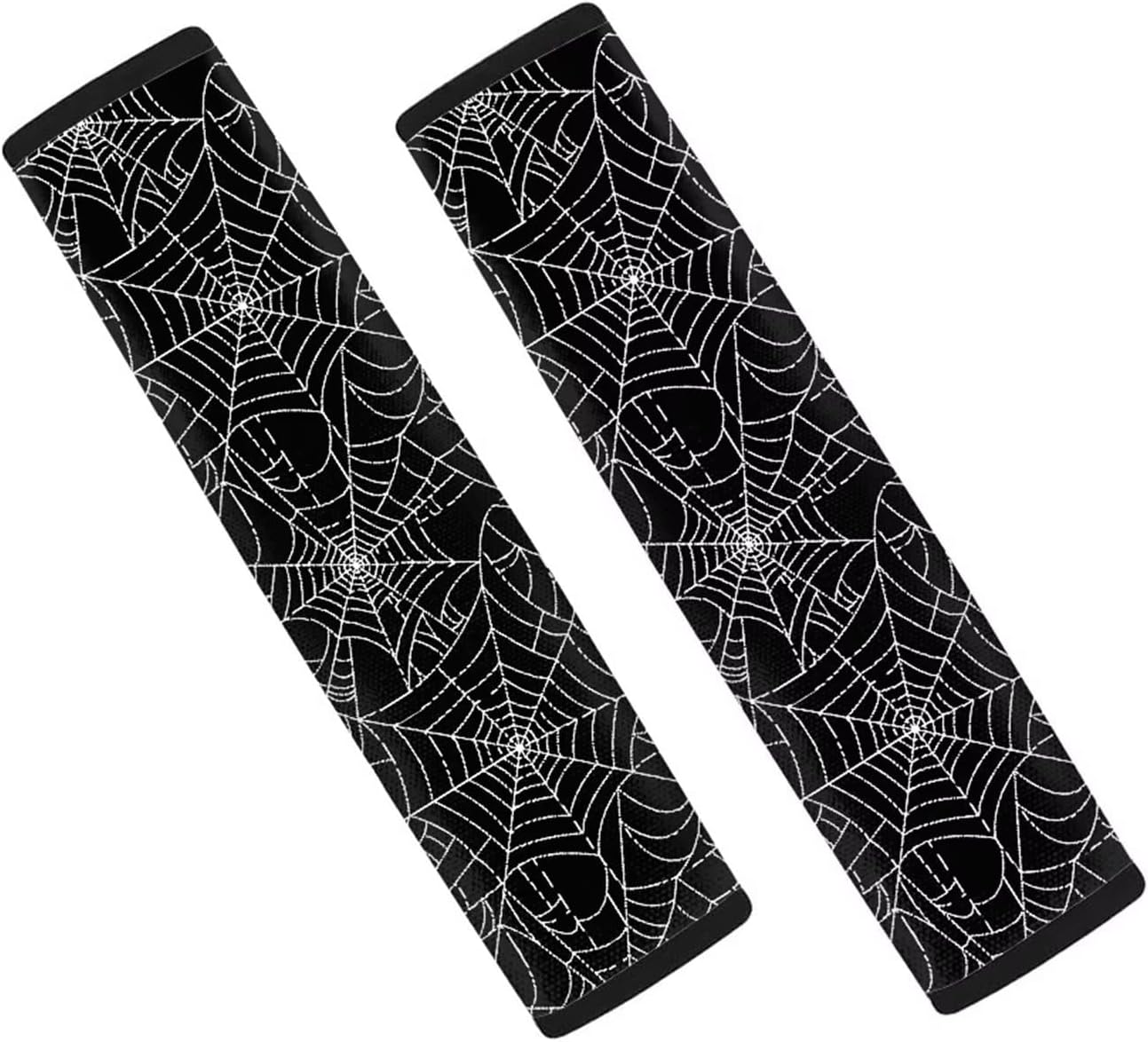 Red Roses Skull Car Seat Belt Cover for Women Men, Adjustable Car Seat Strap Covers Neck Shoulder Support Protector Strap Pads, 2 Pack for Car Decor