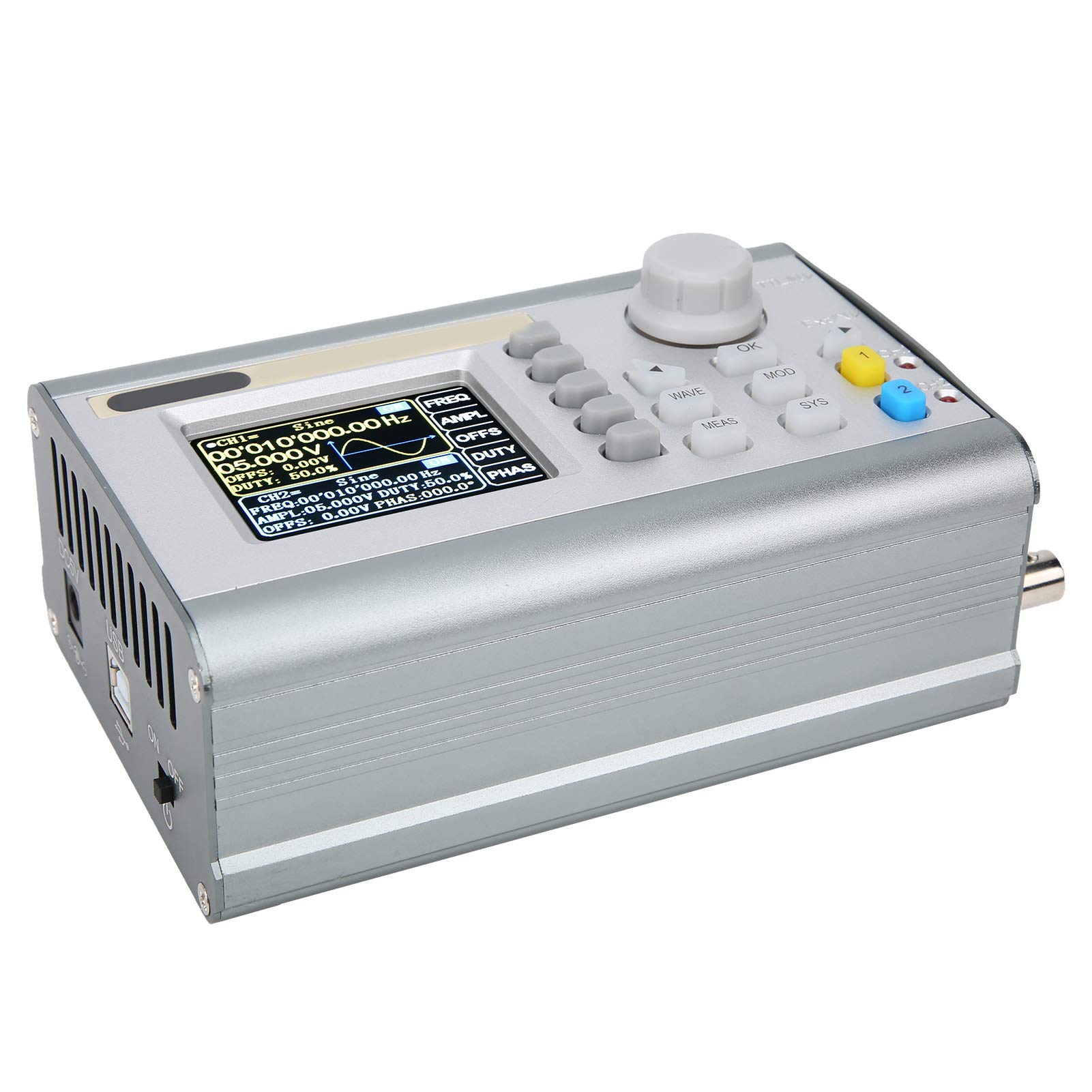 Générateur de JDS2900-60M Fonction DDS Générateur de Basse fréquence Fonction 2CH Sources de de Forme d'onde arbitraire AC100-240V(EU Plug)