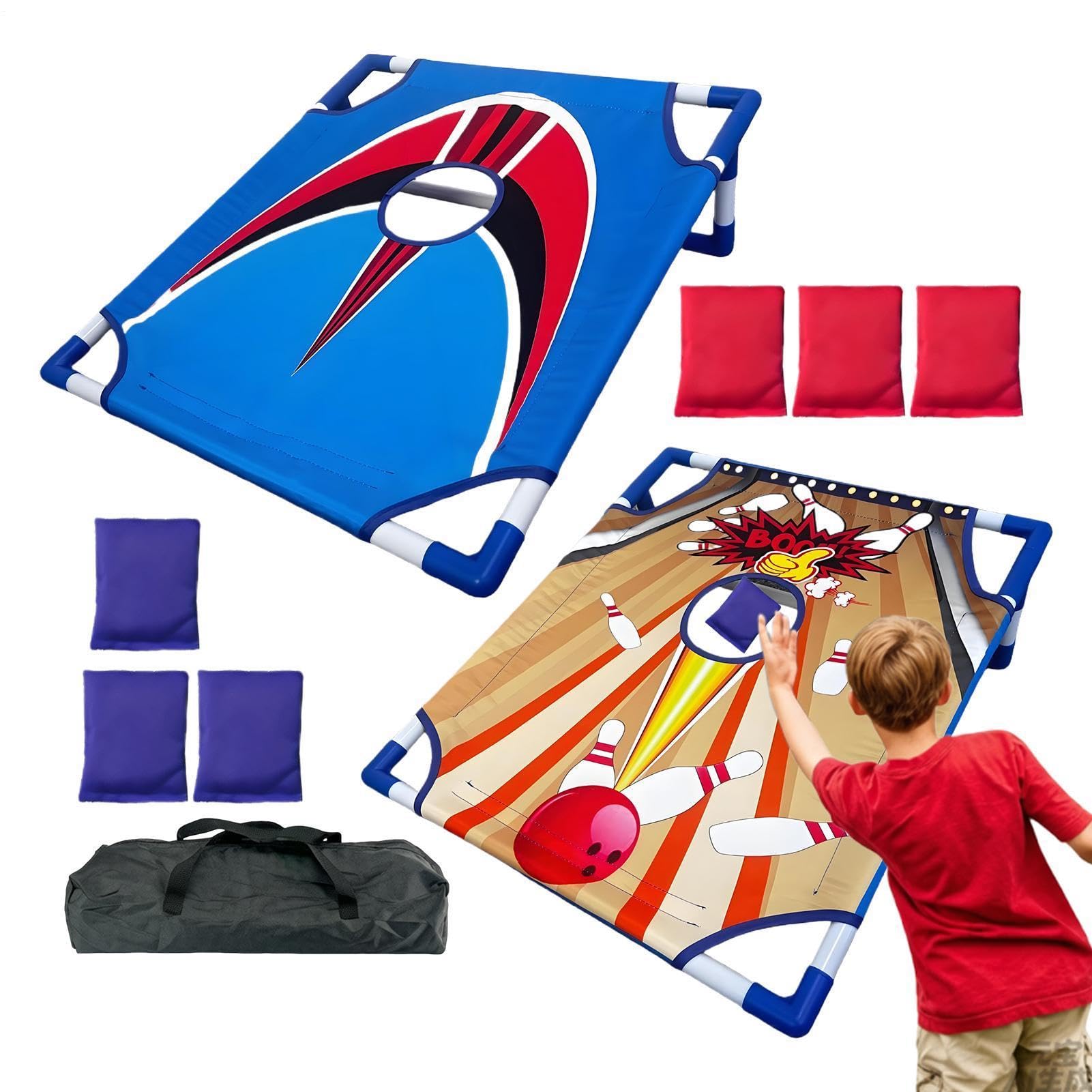 Bohnensack Wurfspiel mit Tragetasche, wetterfest und faltbar