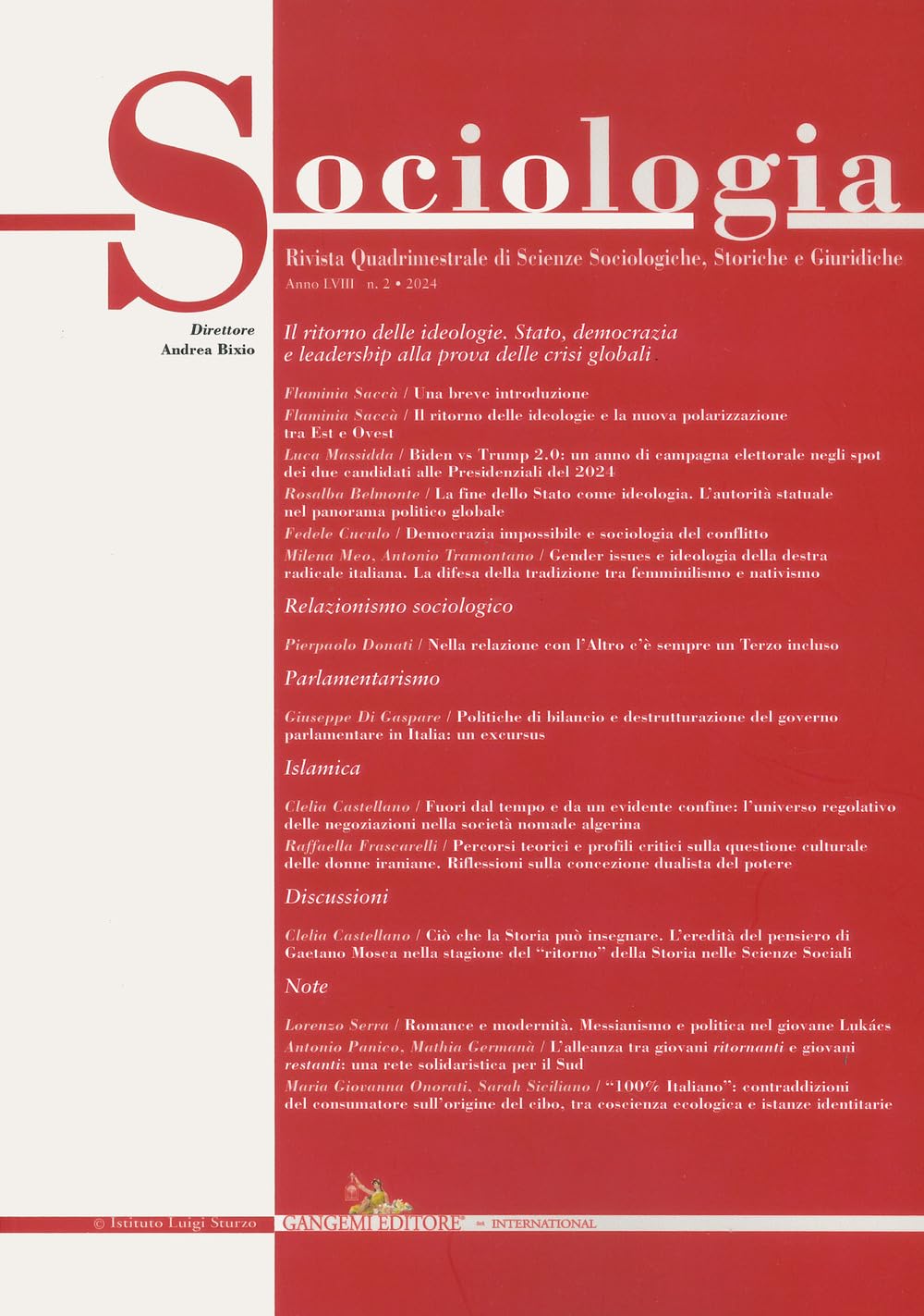 Sociologia. Rivista Quadrimestrale Di Scienze Storiche E Sociali (2024) (Vol. 2) - 4