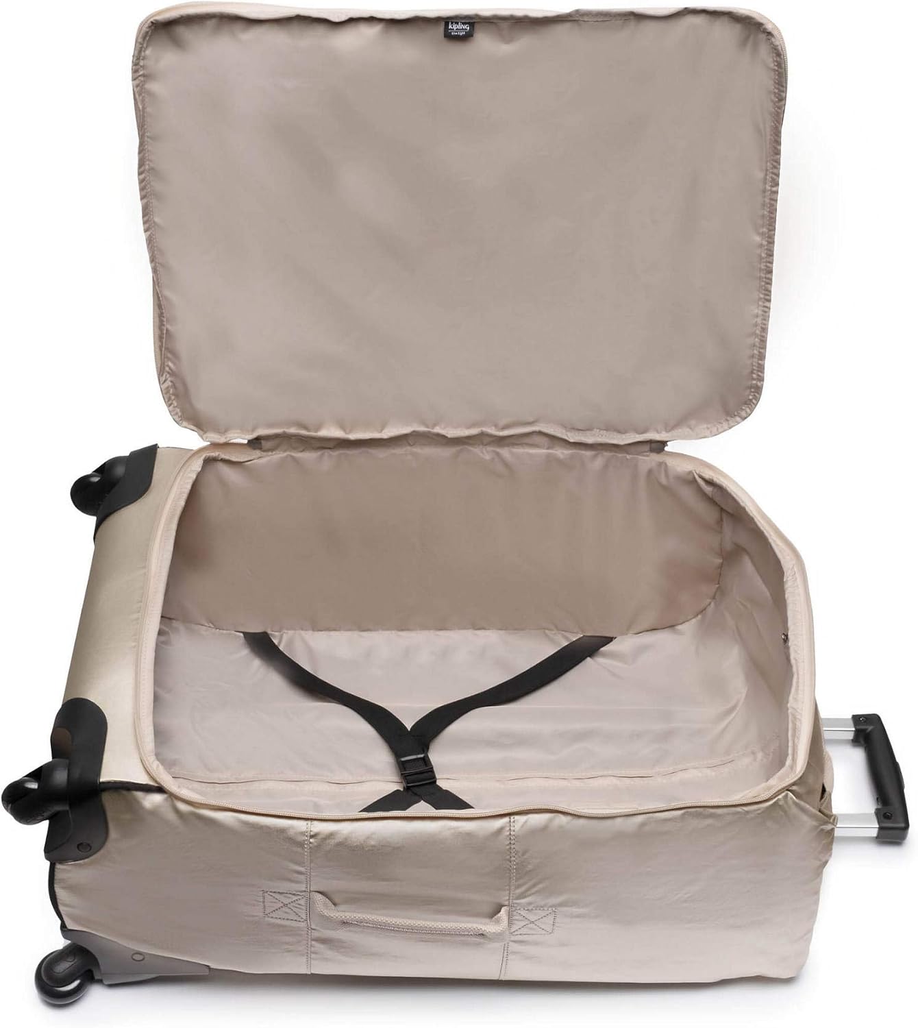 Kipling Women's Darcey Medium 26-Inch Softside Checked Rolling Luggage, 360 Degree Spinning Wheels, Starry Gold Metallic, 13.75''L x 21.75''H x 8''D 13.75''L x 21.75''H x 8''D Starry Gold Metallic