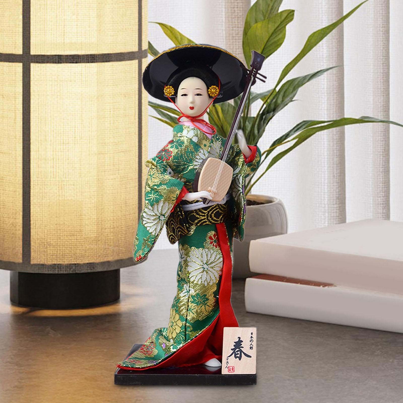 Kimono Japonais Geisha Poupée Asiatique Statue Poupée Japonaise 30 Cm Artisanat Art Kabuki Poupée Figurine de Collection pour Cadeau d'anniversaire, b