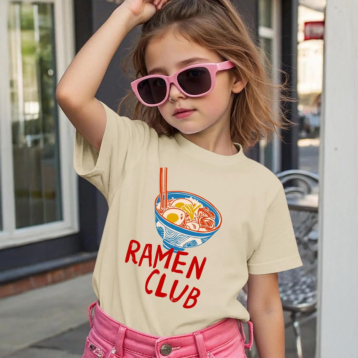 Ramen Anime Japanese Shirt for Girls Funny Kawaii Graphic Tees Anime Gifts T Shirts Cute Shirts for Kids