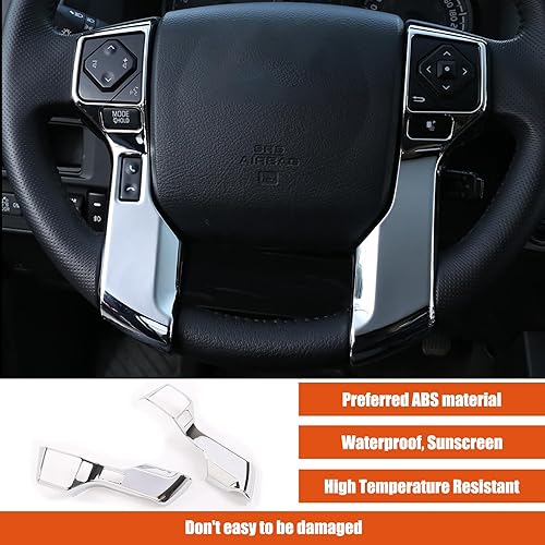 Miniatura 4 de Adhesivos de moldura para volante de automóvil de ABS para Tacoma 2014-2023 Tundra 4Runner 2010-2023 4Runner 4WD N280 2014-2019 Accesorios de marco