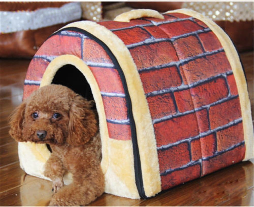 Aquiver 2 In 1 Pet House and Sofa, Very Warm Insulated Padded Cosy Cave Bed house Dog Cat Kitten