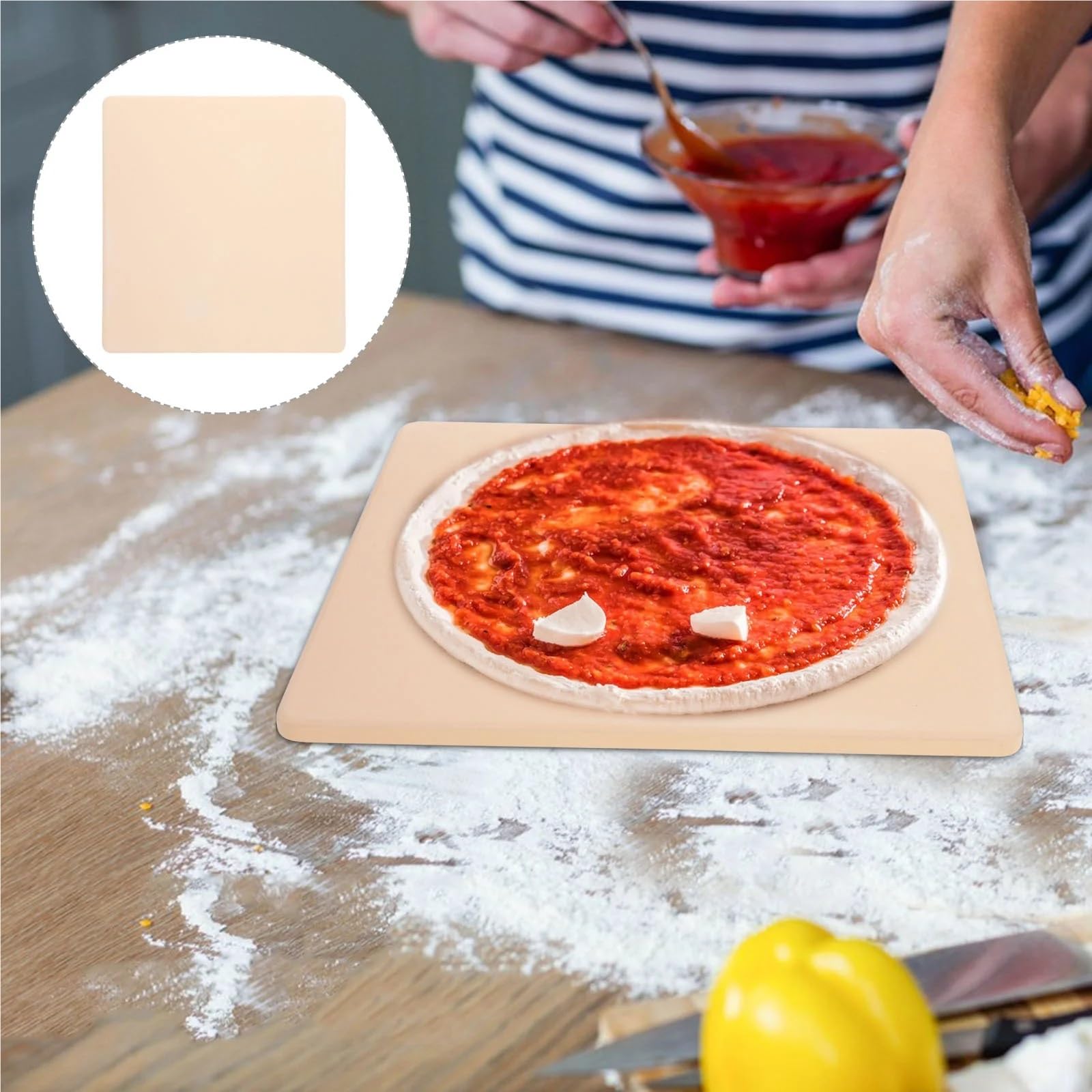 Piedra for horno de cocina, sartén for cocinar pan, suministros for freír, piedra for Pizza resistente Para Base Crujiente