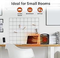 Vista 3 de Comfort Zone Indoor Space Heater, Portable, Fan Forced, Electric, Adjustable Thermostat, Overheat Sensor, Safety Tip-Over Switch, & Stay Cool