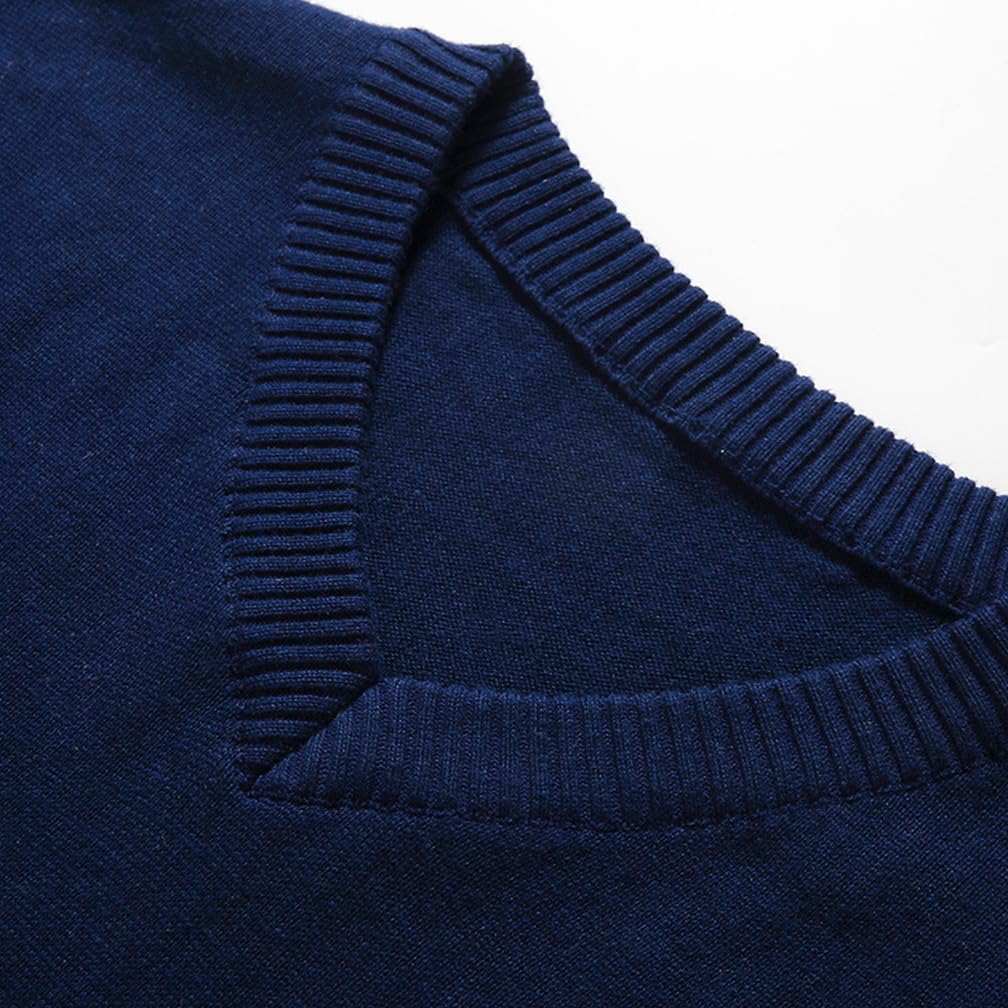 Pulls sans Manches pour Hommes Gilets Tricotés à Col en V