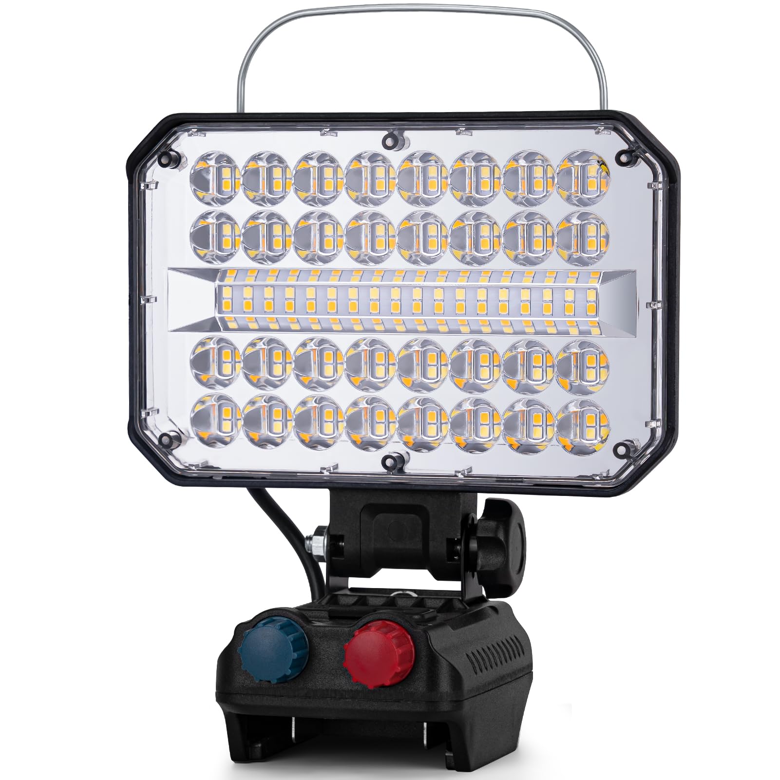 KERNOWO 100W Cordless LED Work Light for Makita 18V LXT Battery(Battery not Include), 10000LM Portable Jobsite Light for Construction Site, Workshop, Garage, Camping, Car Repairing (100 LEDs)
