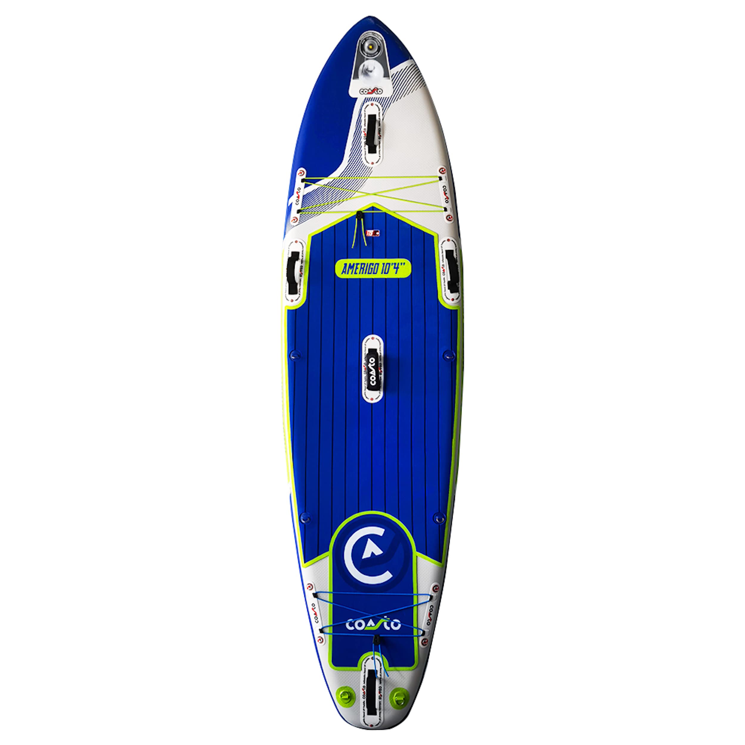 Coasto Amerigo Tabla Sup, Adultos Unisex, Azul/Blanco/Verde, 10'4"
