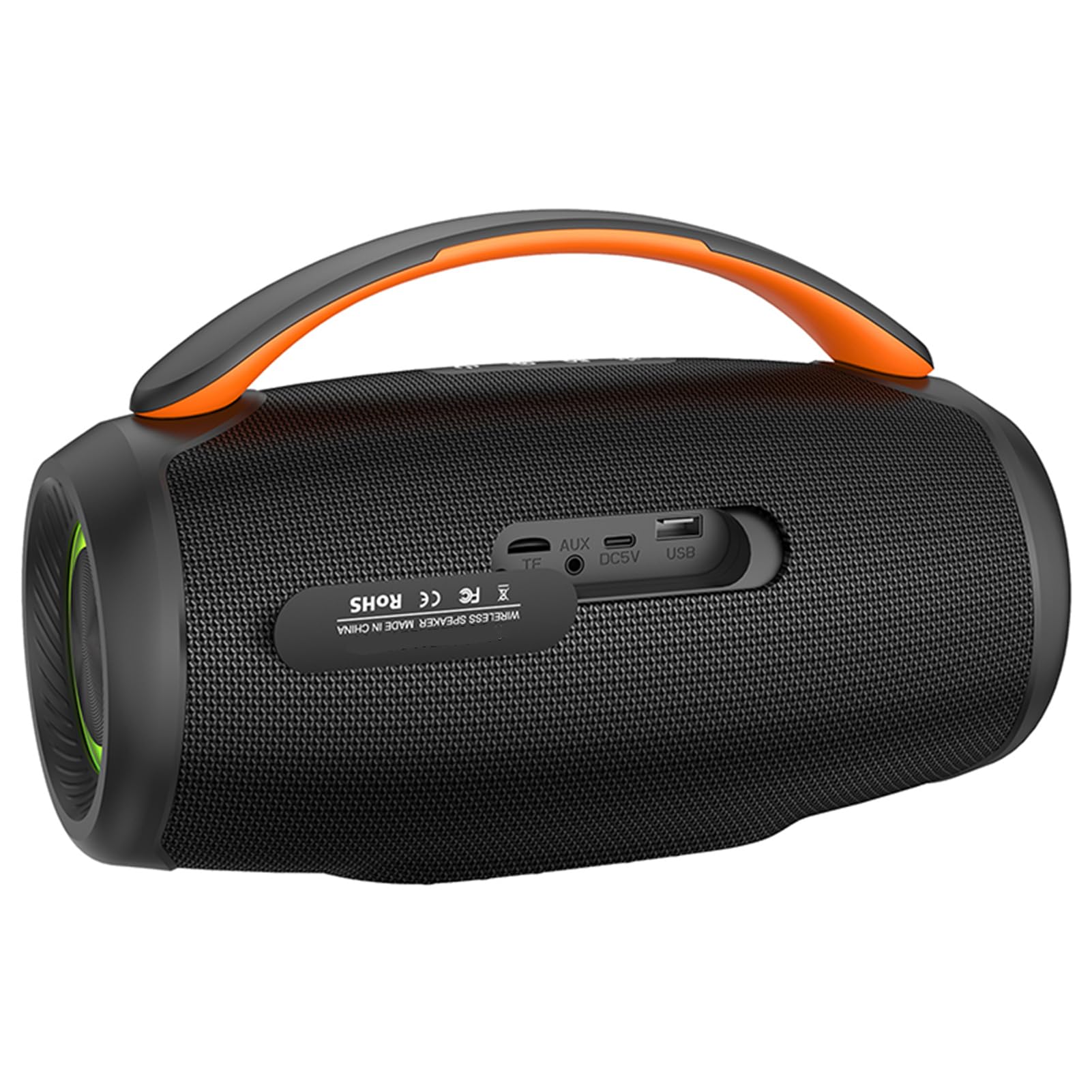Cassa BT Portatile Wireless 50W con BT 5.3, 6000mAh, Luci RGB,