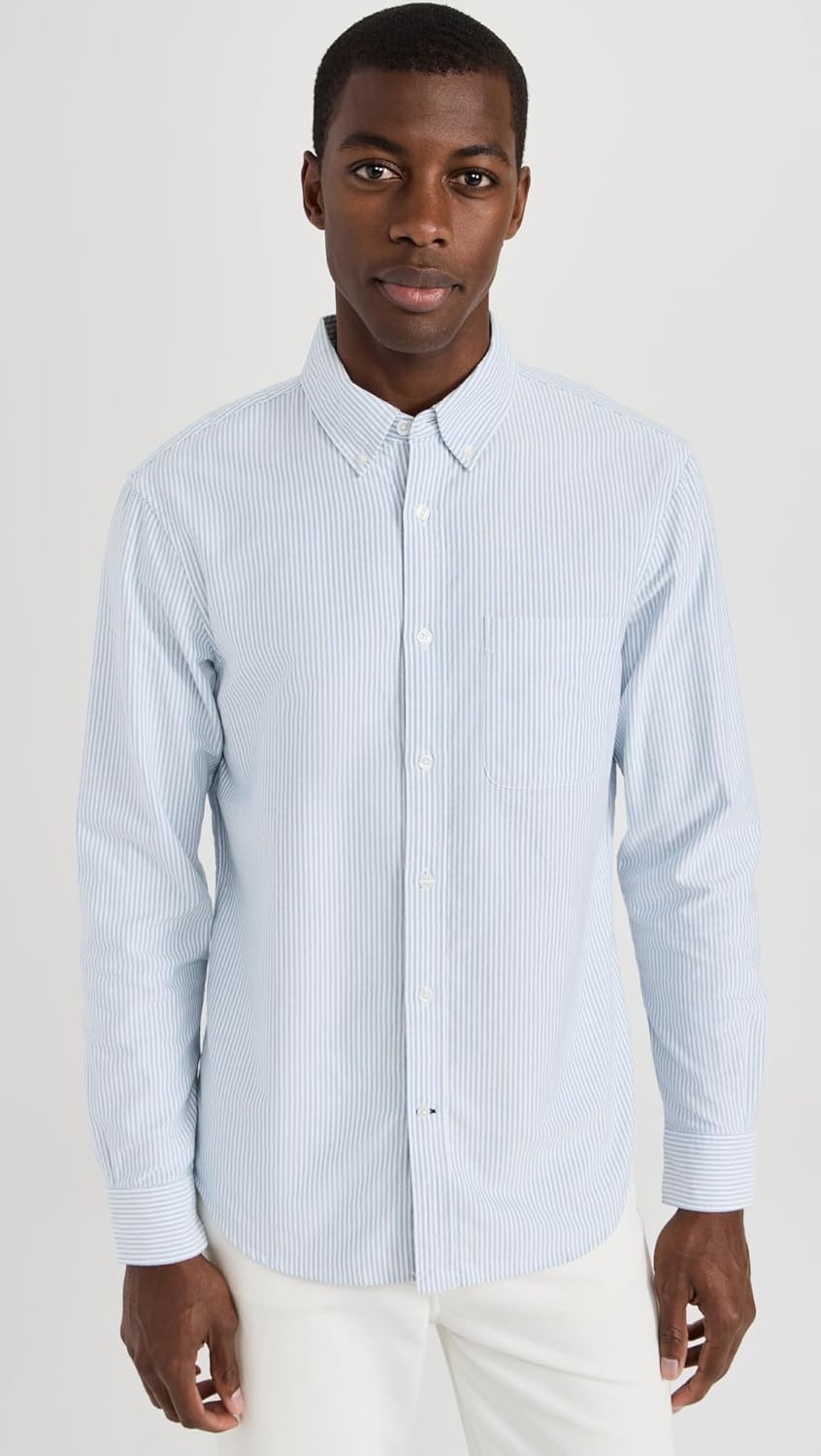 Club Monaco Men's Long Sleeve Solid Oxford Shirt - Image 2