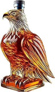 New Whiskey Eagle Glass Decanter, Men's Fun Whiskey Bottle, Home Bar Decoration Gift Whiskey Decanter Set