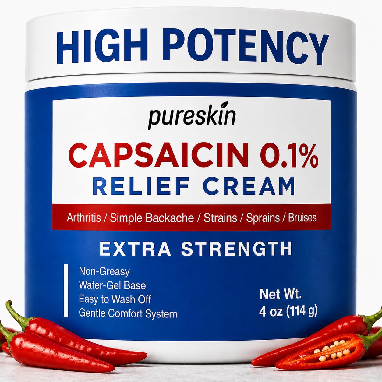 PURESKIN Capsaicin Cream Extra Strength