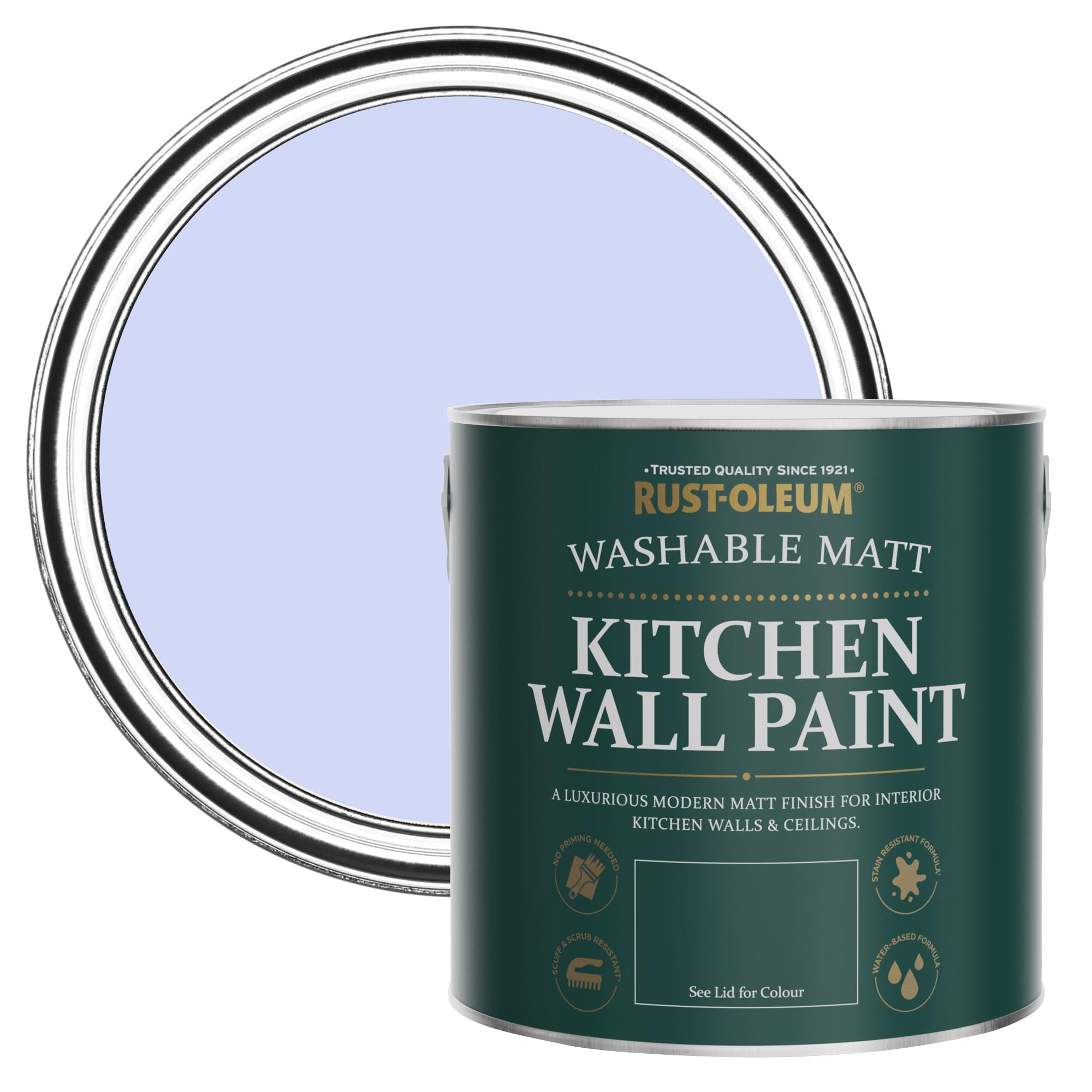Rust-Oleum Be My Mermaid Purple Washable Kitchen Wall Paint In Matt Finish - 2.5L
