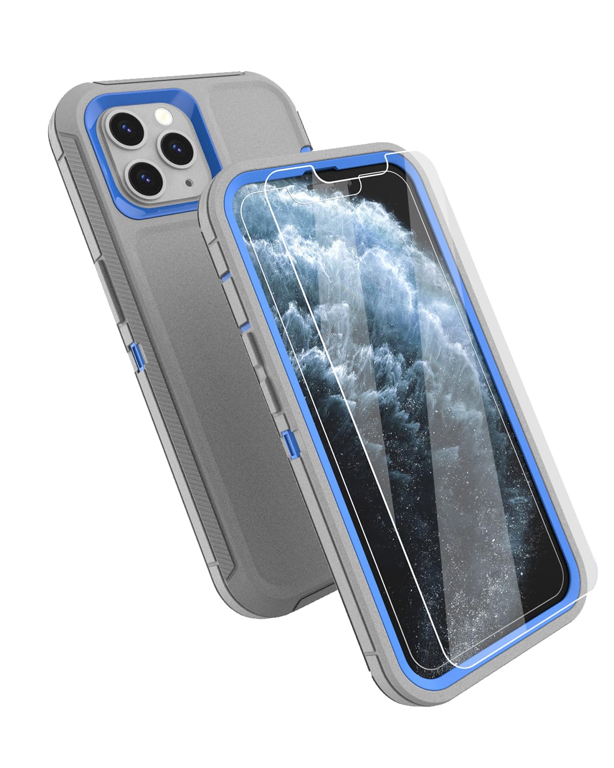 Amazon.com: Tall silver for iPhone 11 Pro Max Case with [2 Screen 