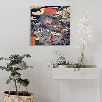 Amazon｜アートパネル 浮世絵 和風 和柄 装飾画 アートフレーム