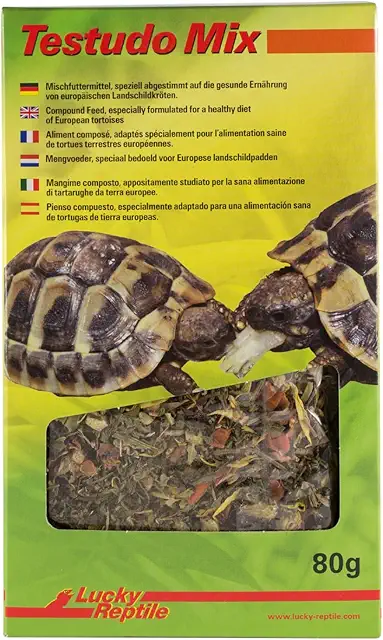Lucky Reptile Testudo Mix 80g - Cibo per tartarughe di terra con fiori ed erbe