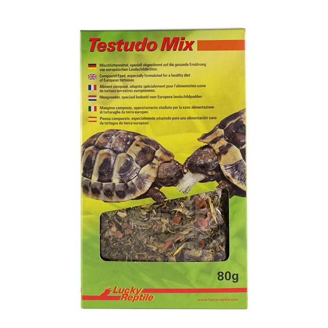 Lucky Reptile Testudo Mix 80g - Alimento para Tortugas Terrestres Con Flores y Hierbas Secas