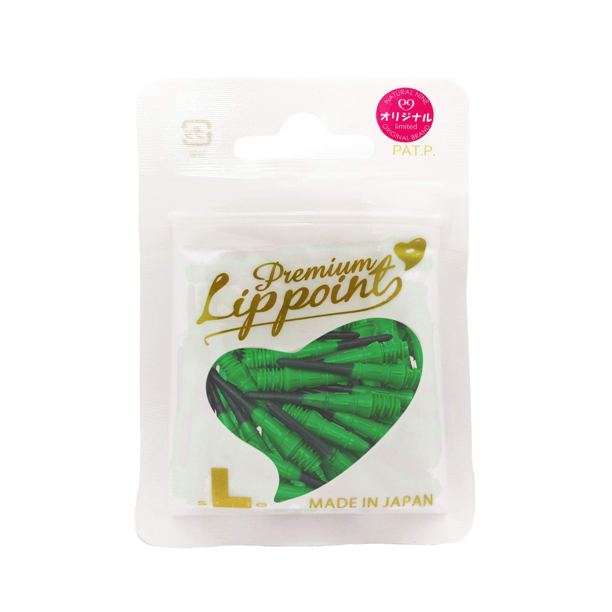 LSTYLE Premium Lippoint – 2-Tone Black/Green – 60 Count – Regular Length – Soft Tip Points – 2BA Thread