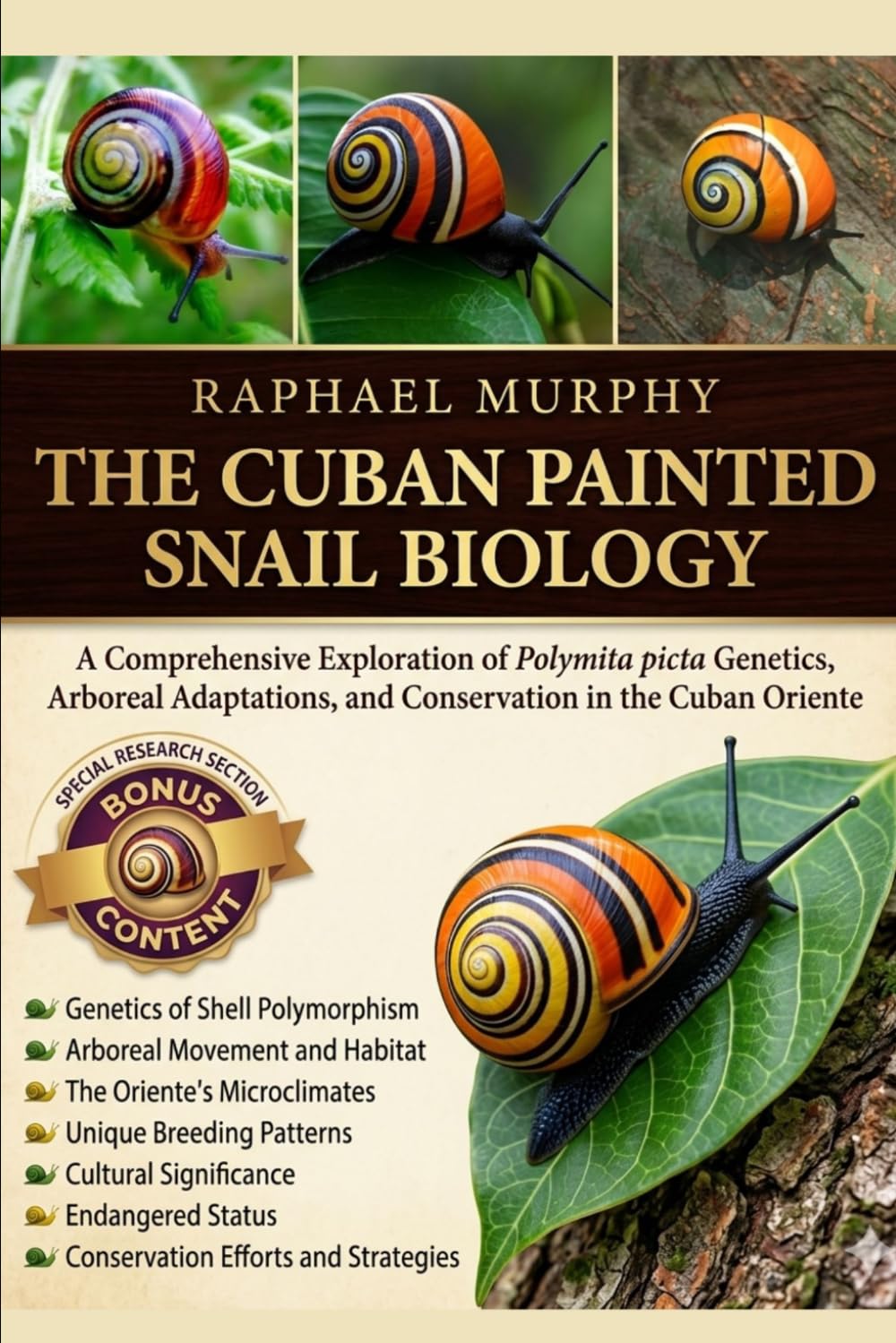 THE CUBAN PAINTED SNAIL BIOLOGY: A Comprehensive Exploration of Polymita picta Genetics, Arboreal Adaptations, and Conservation in the Cuban Oriente