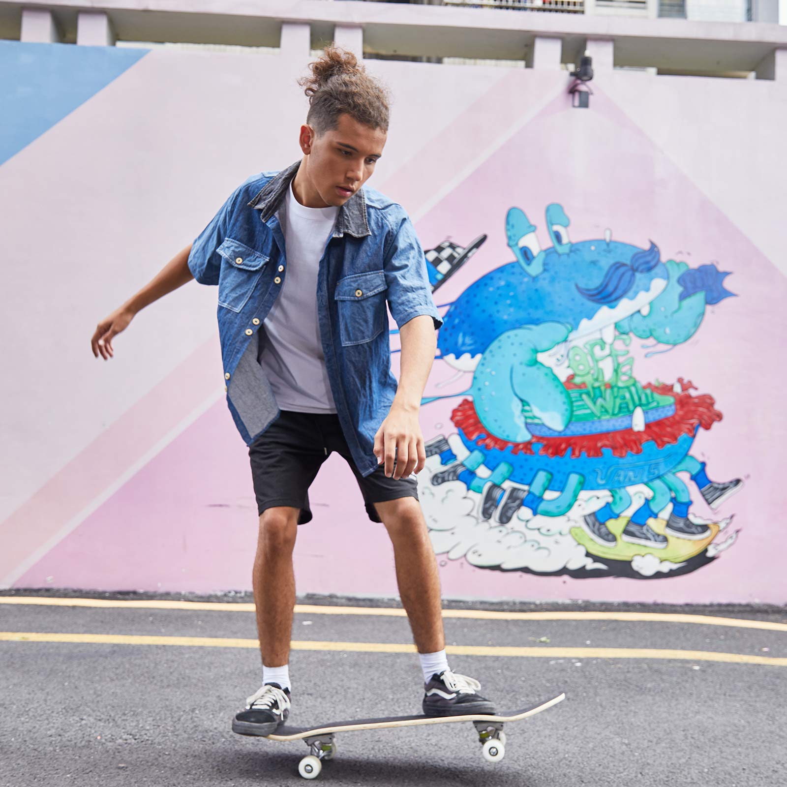 Skateboards Pro 78,7 cm komplettes Skateboard für Teenager, Anfänger, Mädchen, Jungen, Kinder, Erwachsene, 7-lagiges Ahornholz-Skateboard