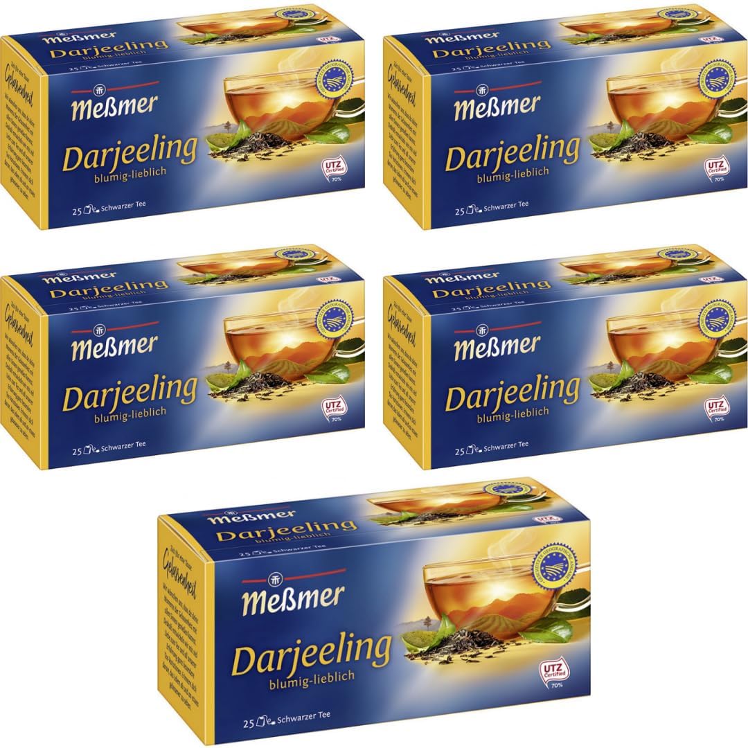 Mit Pufai Grocery, Meßmer Tee Feinster Darjeeling Tee 25 ST x 5 er Pack