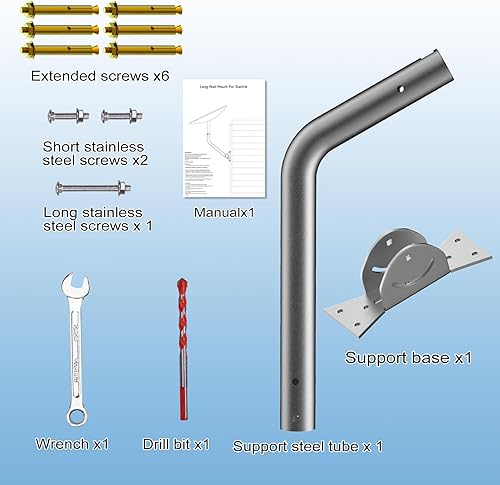 Miniatura 7 de Starlink Kit de montaje, montaje largo de pared Starlink, soporte de techo Starlink, soporte de poste Starlink, montaje Starlink, para kit de