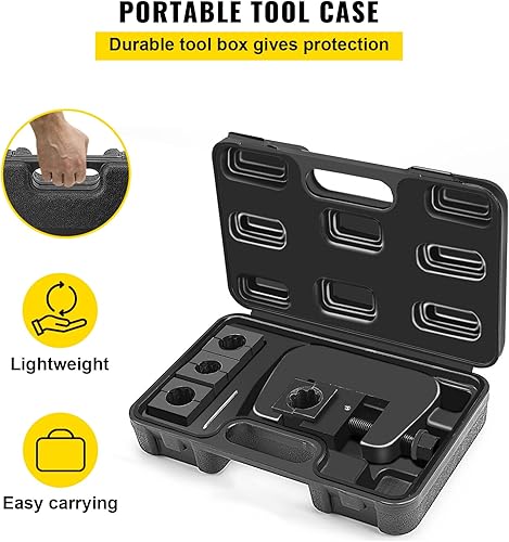 Miniatura 6 de Mophorn 7843B Kit de crimpadora manual de manguera de aire acondicionado, kit de herramientas de mano para engarzar manguera de aire con 4 troqueles