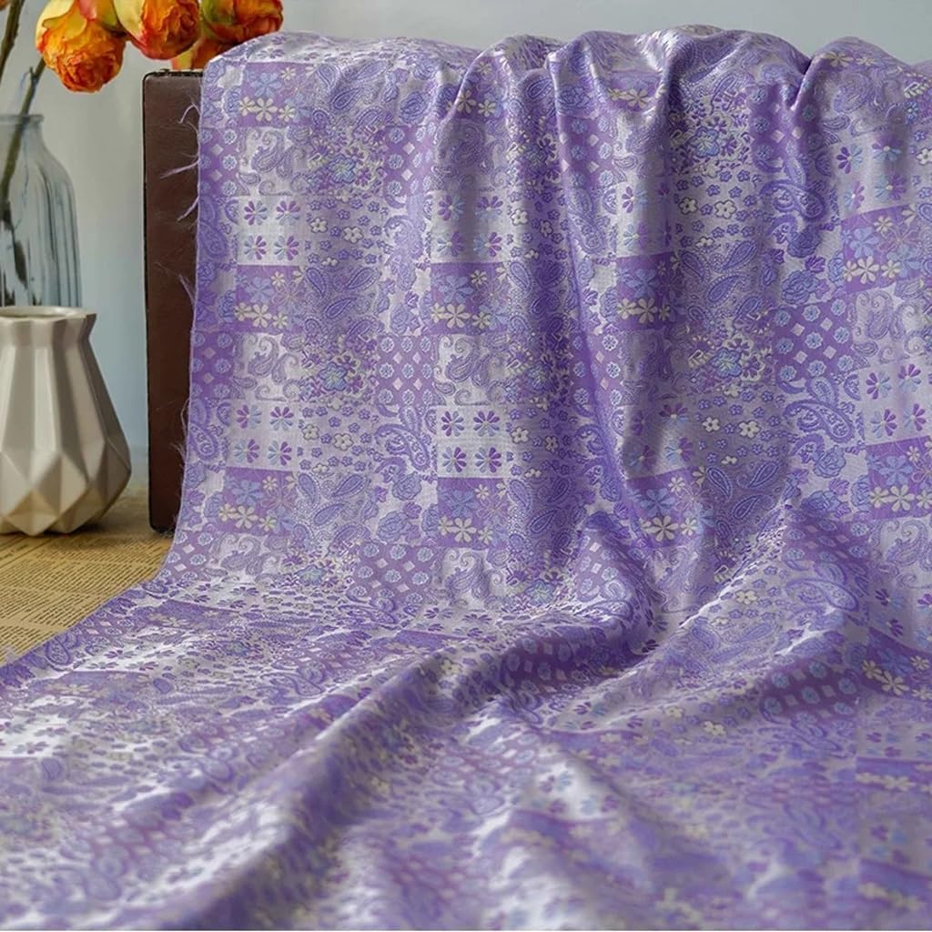 2 Meter Yarn Dyed Fabric Women's Sweet Floral Dress DIY Sewing Fabric