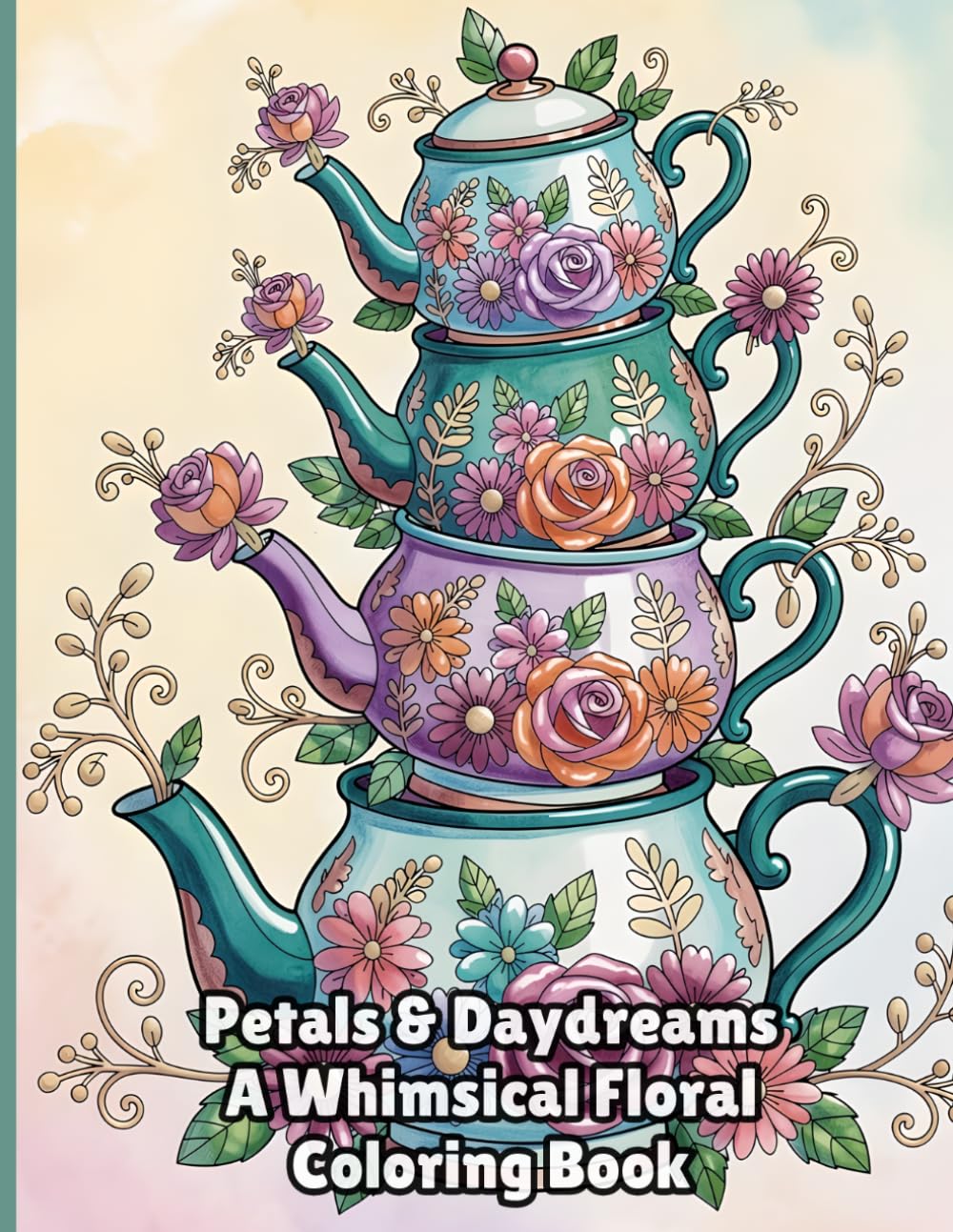 Petals & Daydreams: A Whimsical Floral Coloring Book