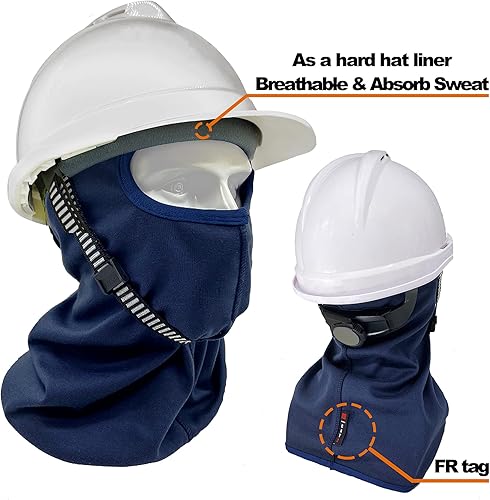 Miniatura 9 de Fullsheild Pasamontañas FR, resistente al fuego, NFPA2112 CAT2, cubierta de capucha para soldadura, caza, ejército, militar, talla única