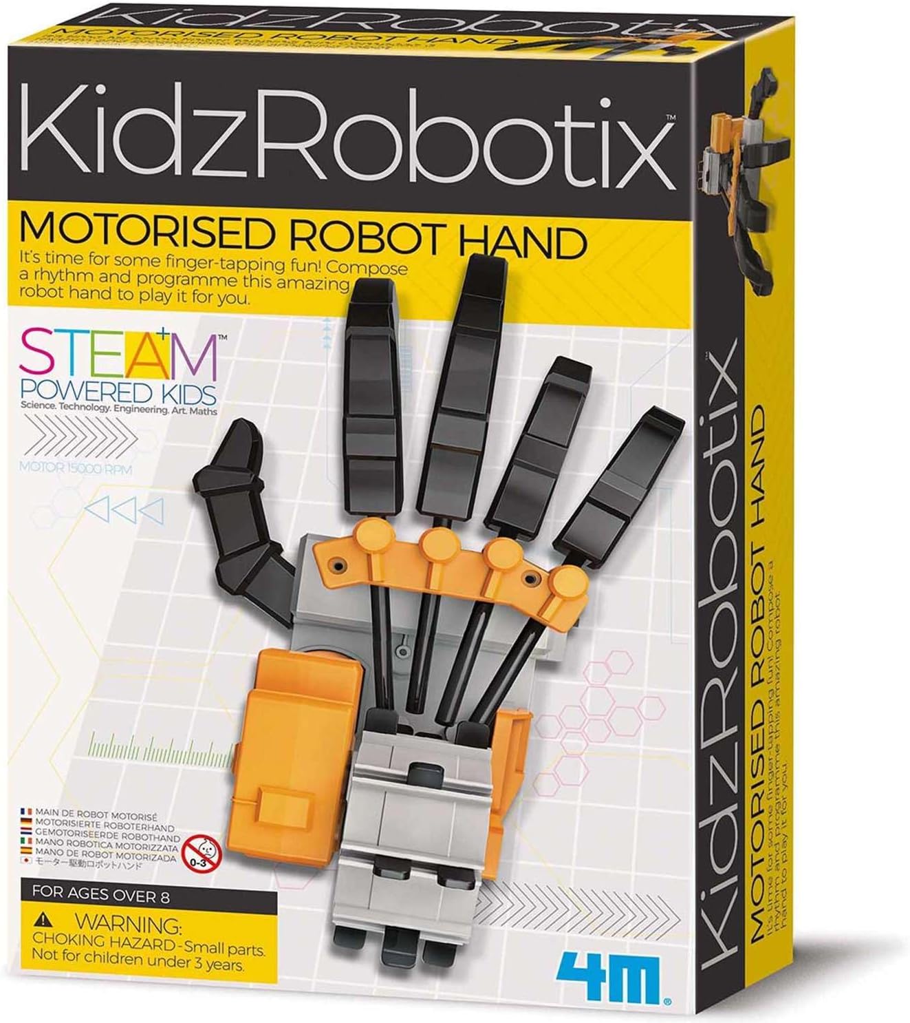 4M 403407 Kids Motorised Robot Hand Building Set