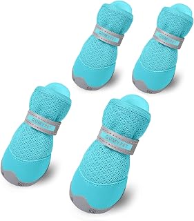 QUMY Dog Shoes for Small Dogs Hot Pavement Puppy Dog Boots & Paw Protectors