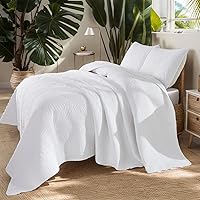 Vista 12 de Brandream Juego de edredón de algodón verde salvia, juego de ropa de cama de casa de campo de casa de campo, juego de colcha de 2 piezas