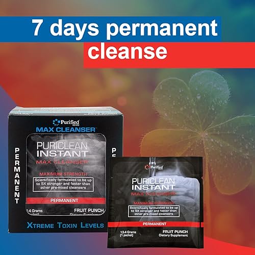 Miniatura 6 de Wellgenix Puriclean Instant Max Cleanser 7 Day Detox- Limpieza corporal completa - Elimina toxinas no deseadas - Desintoxicante total de toxinas - 7