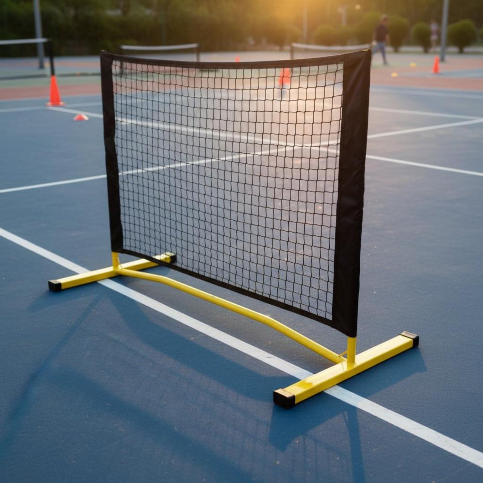 Rete Portatile da Pickleball Professionale Rete Pickleball Portatile Versatile Supporto Badminton Regolabile per Cortile, Campi Sportivi, Palestra