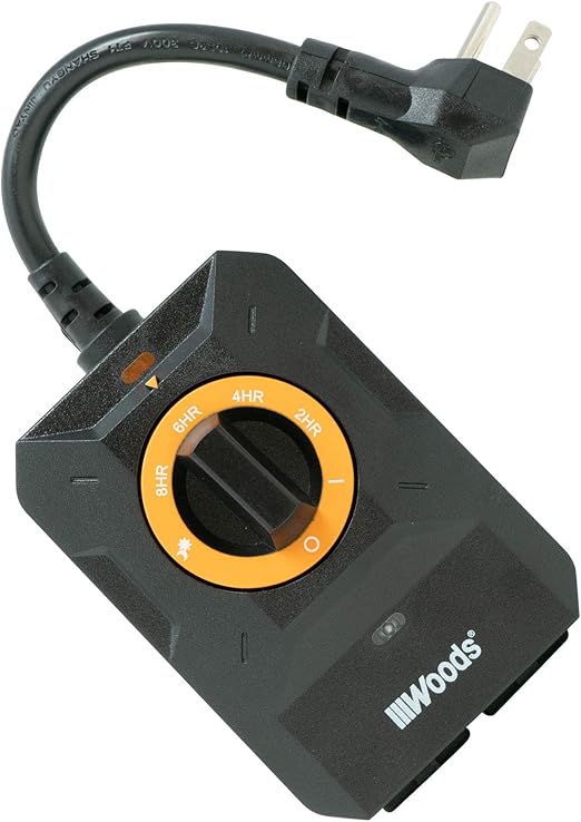 Woods 50122WD Outdoor Dusk to Dawn Lighting Timer, 2