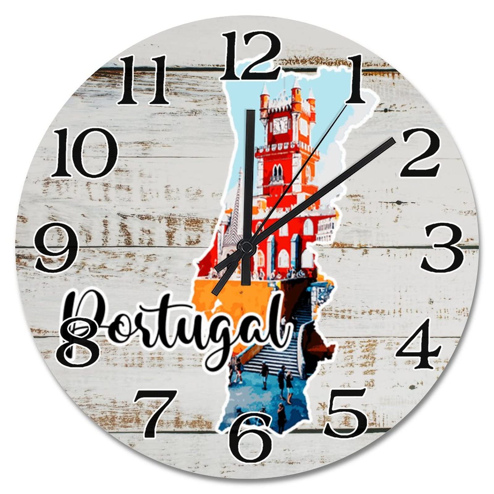 Horloge murale Portugal silencieuse pour sublimer votre bureau