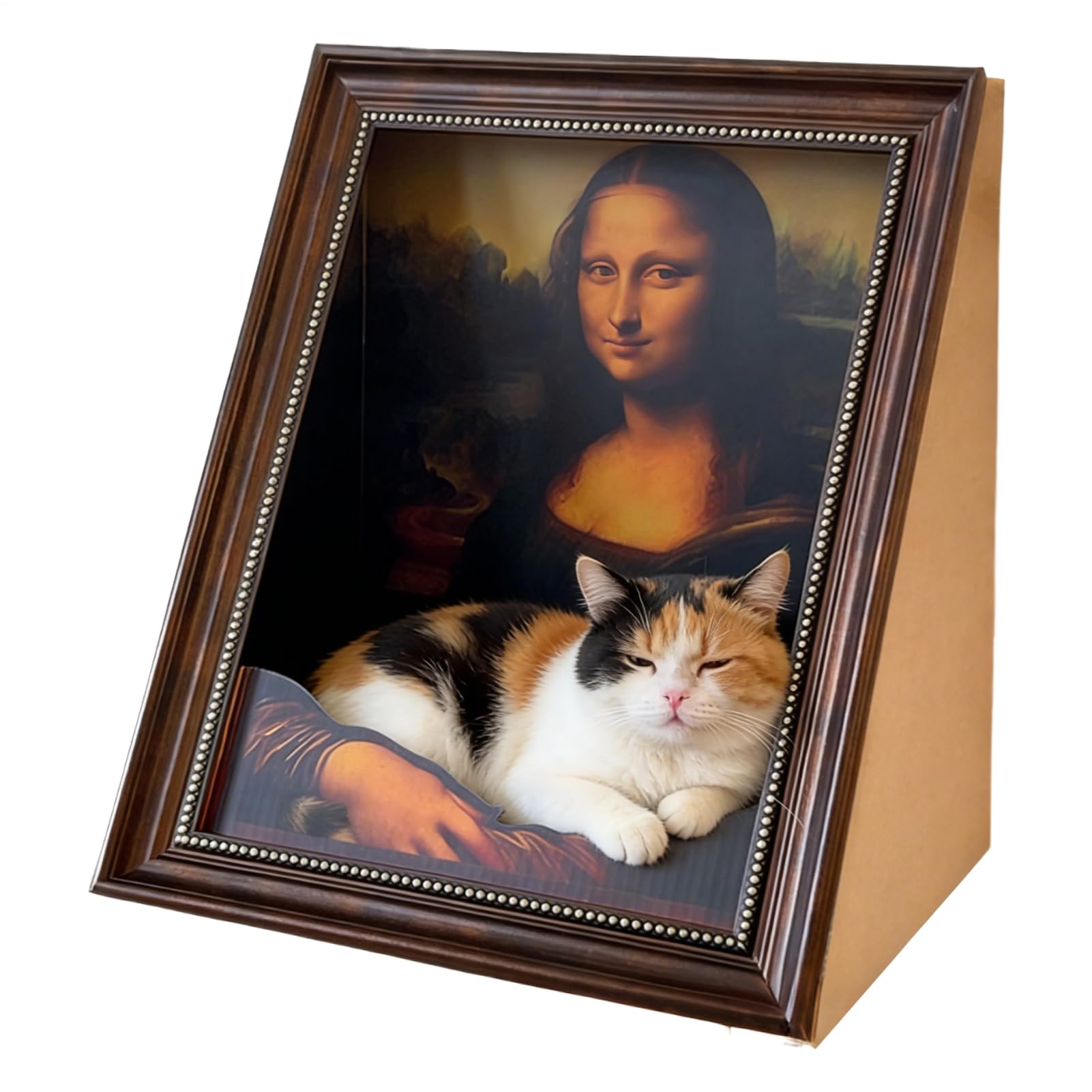 Cama Rascador para Gatos Ergonómico y Resistente al Desgaste | Base De Cartón Ondulado Con Superficie Rascadora para Gatitos y Gatos Adultos en Hogar