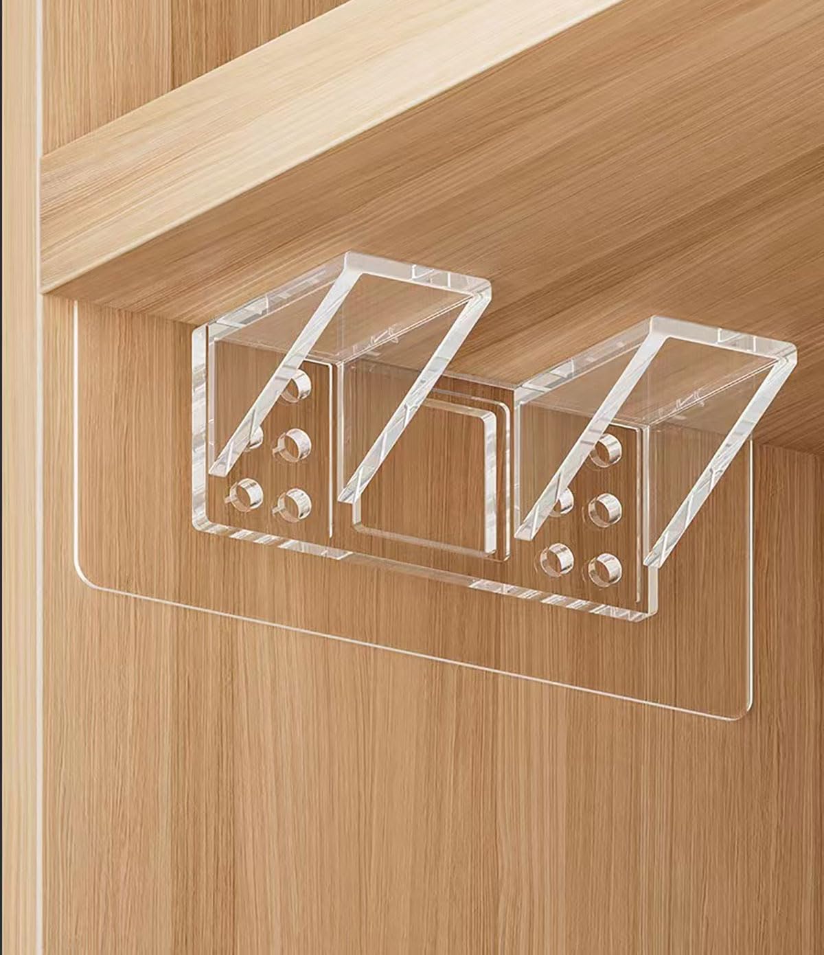 Large Self Adhesive Shelf Support, Punch Free Shelf Pegs