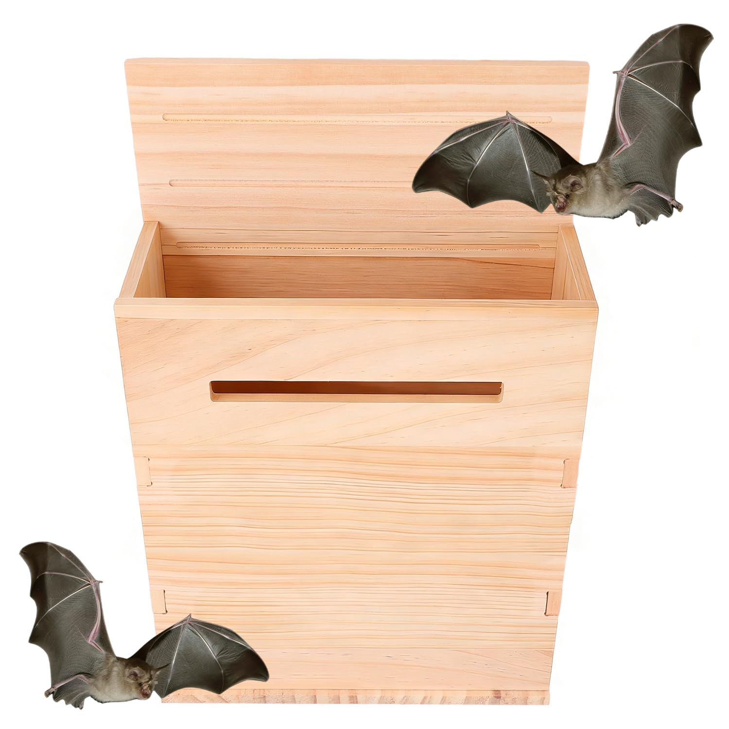 Maison chauves-souris en bois abri naturel pour jardin écologique Tissting