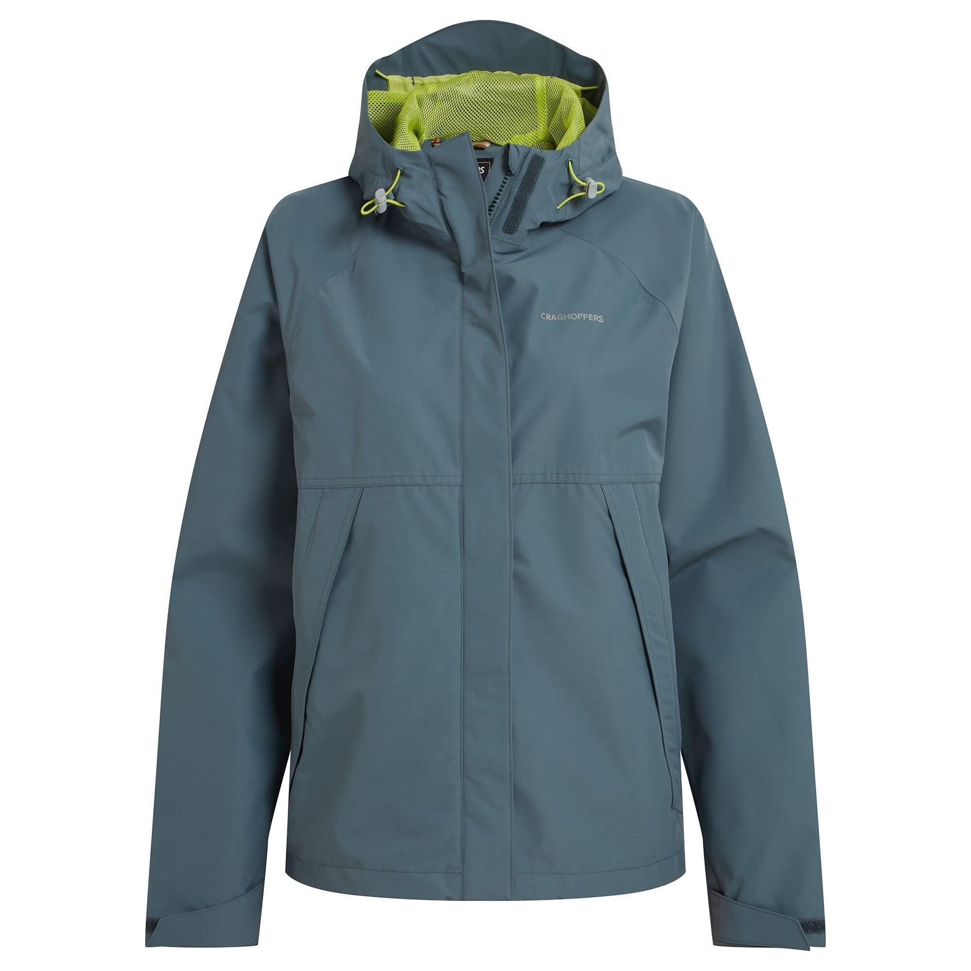 Craghoppers Womens Ossus Breathable Waterproof Jacket with Adjustable Hood, Reflective Detailing & Wind Resistant - Perfect Coat for Outdoors, Wlaking, Hiking & Trekking