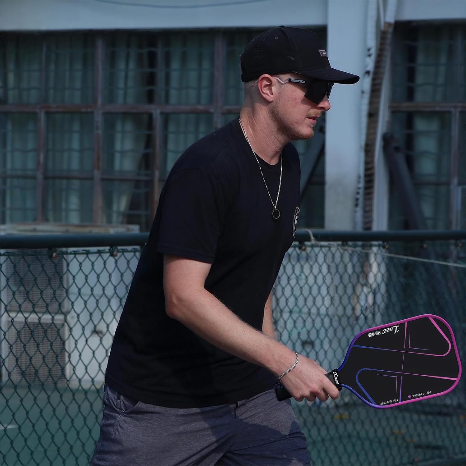 Luzz Pickleball Paddle, Thermoformed Candy T700 Carbon Fiber Pickleball Paddles Friction Surface Exceptional Spin and Power 16mm Composite Pickle Ball Rackets for Players