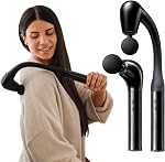 2-in-1 Pistolet de massage pour relaxant musculaire arrière avec poignée étendue, atteindre des zones difficiles à récurer, tissu profond 10mm, 5 Vitesses, sans fil léger, pour gymnastique & Récupération de la maison - Strivor