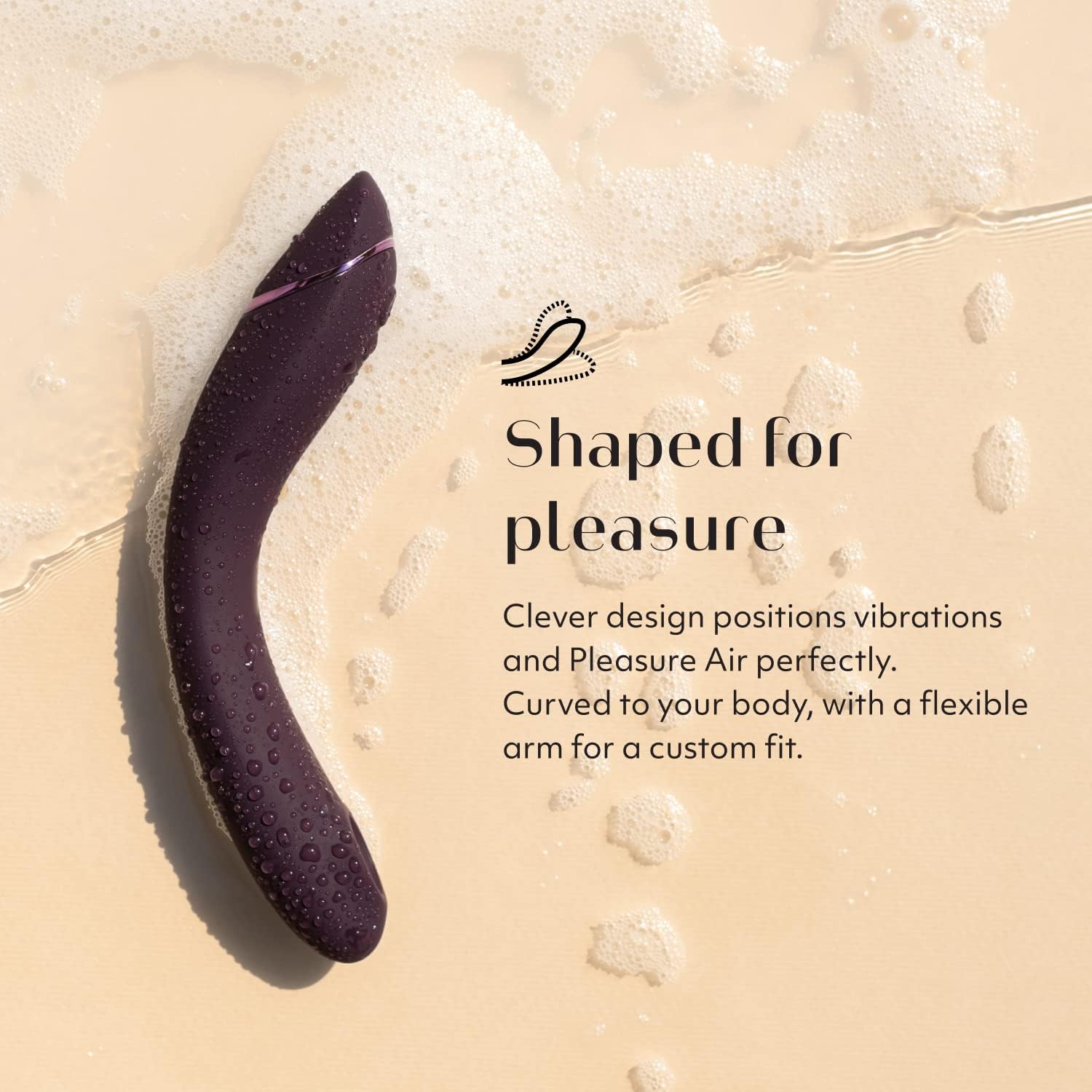 Womanizer OG G Spot Vibrator | Sucker Sex Toy for Women with 12 Intensity Levels | Curved Pleasure Air Technology Dildo Vibrator | Flexible Personal Massager G Spot Stimulator Adult Sex Toy | Purple