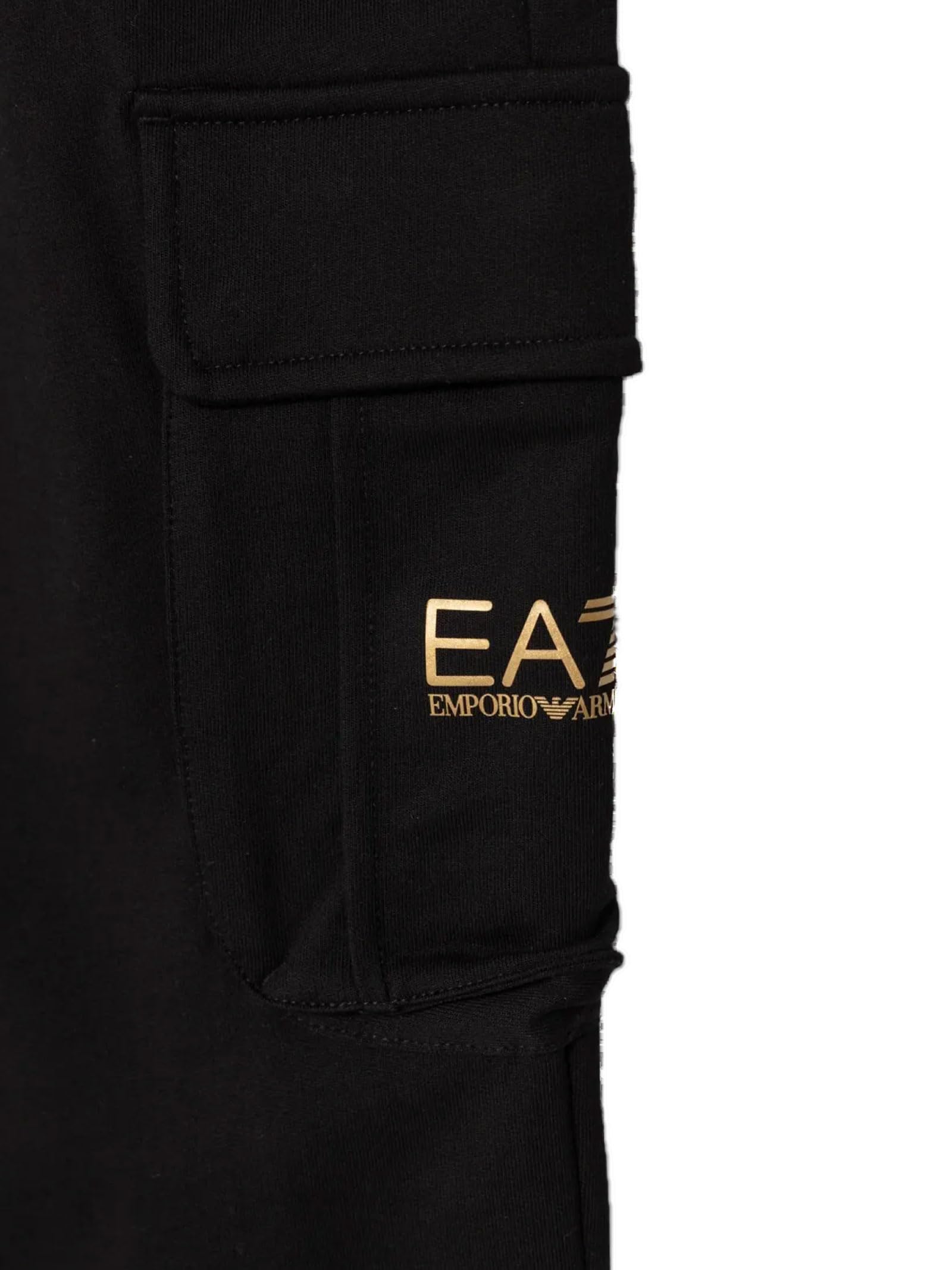 Emporio Armani EA7 Pantaloni Cargo Core Identity Boy in Misto Cotone garzato per Bambini e Ragazzi, 7B000028
