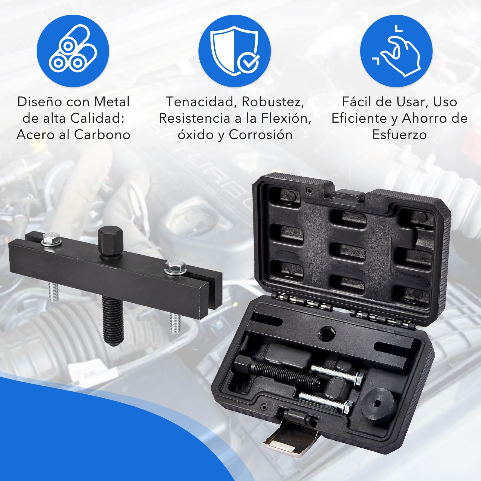 CarBole Herramienta de Extracción de Pola del Cigüeñal para Ford 2.0 EcoBlue TDCi - Compatível con Transit Custom/Tourneo Custom AWD/FWD/RWD (2016+)