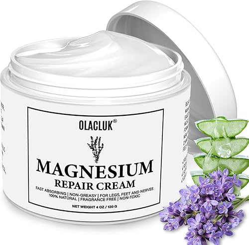 Crema de neuropatía - Loción de alivio de nervios para calmar las manos y pies, crema de magnesio Mama Oasis para neuropatía, mantequilla corporal,