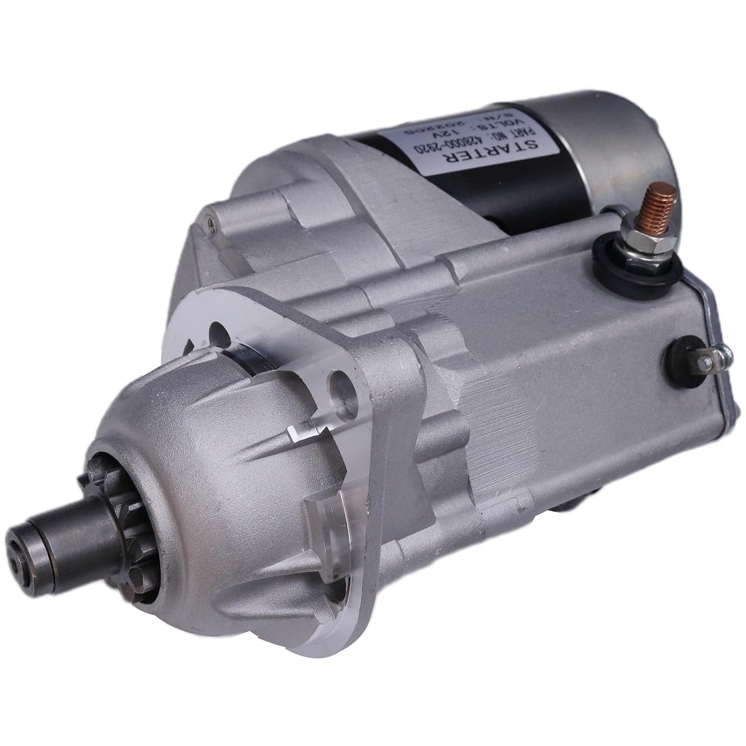 Starter 428000-2920 3971615 70020352 Compatible for Denso Cummins QSB 4.5 and 6.7 Tier III Engine JLG Telehandler G10-55A G12-55A